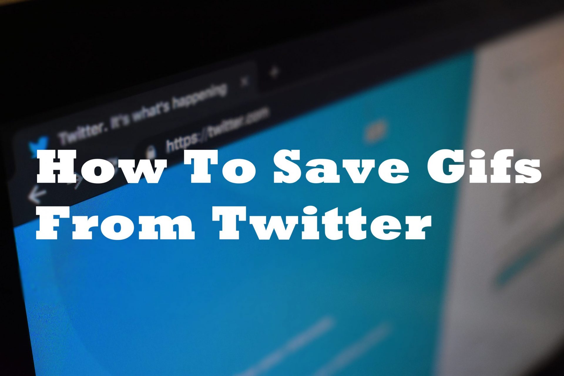 How to Save GIFs from Twitter