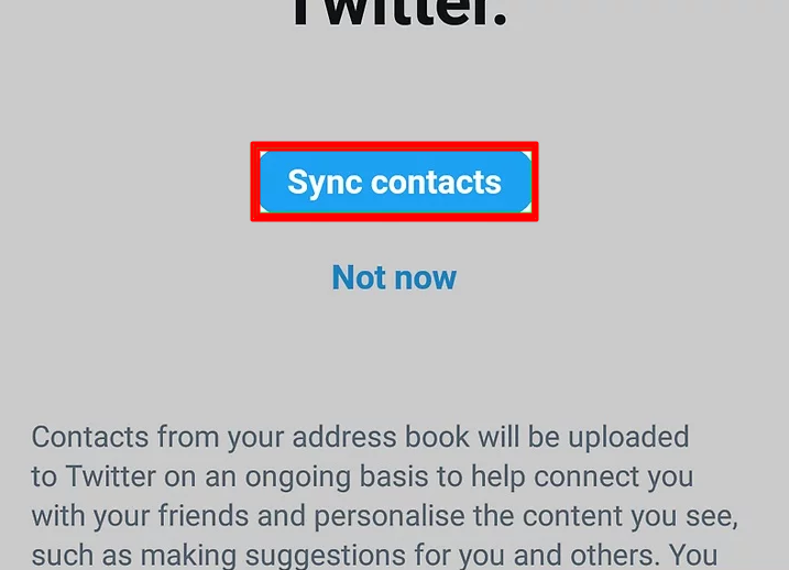Sync your contacts