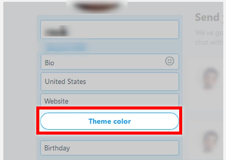 Select a theme color
